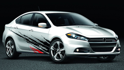 Dodge Dart с наклейками Mopar