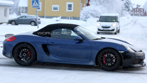 Тестовый прототип Porsche Boxster Club Sport