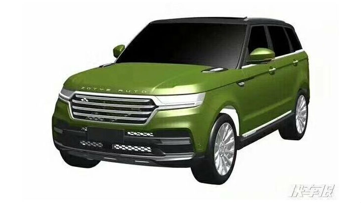 Патентные эскизы нового кроссовера Zotye Auto