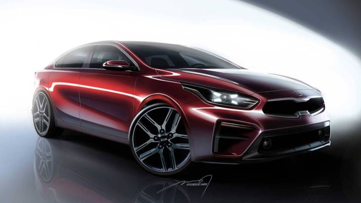 Официальный скетч KIA Forte Sedan 2019 модельного года